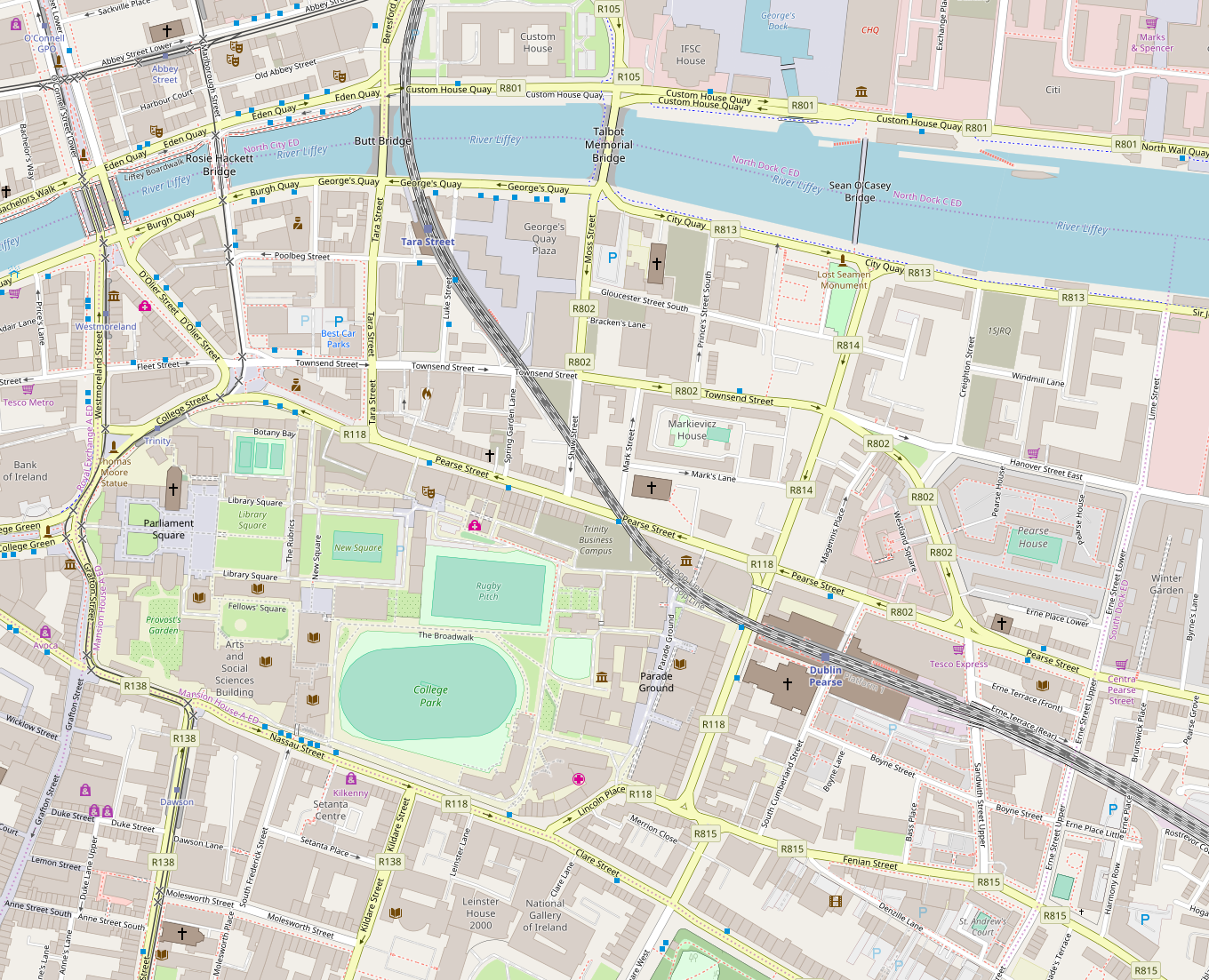 Group's location marked on a map.